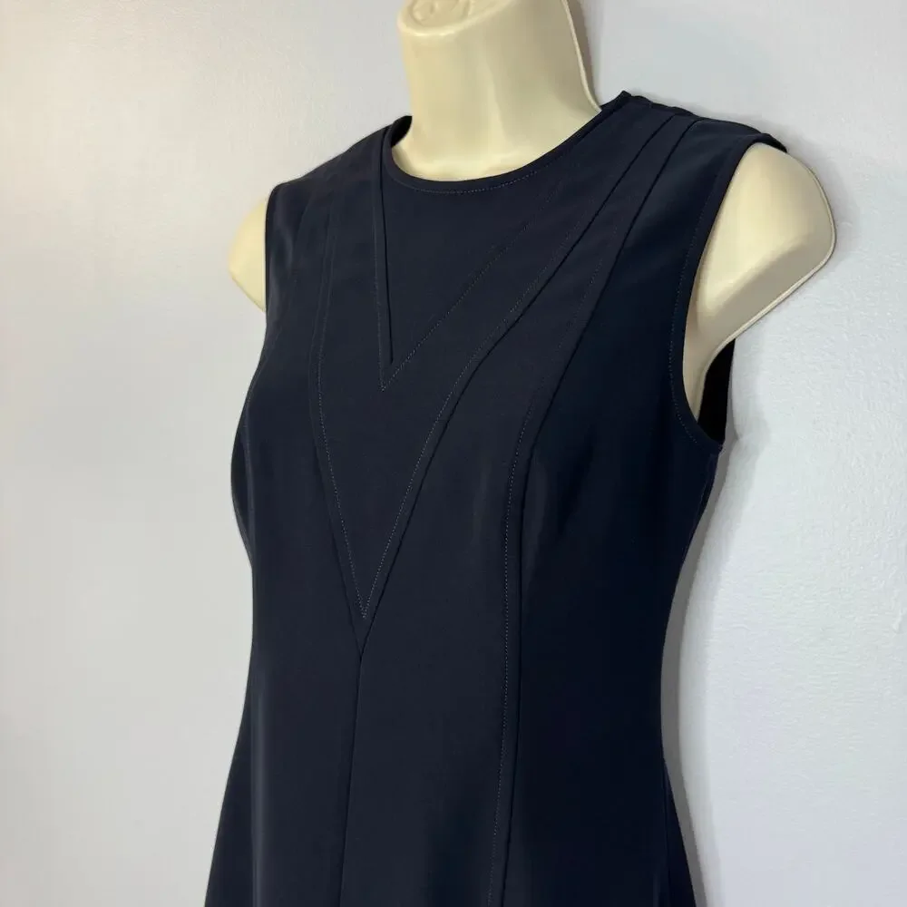 Louis Vuitton Uniformes Navy Fit & Flare Mini Dress Classic Office Sz 32 -2